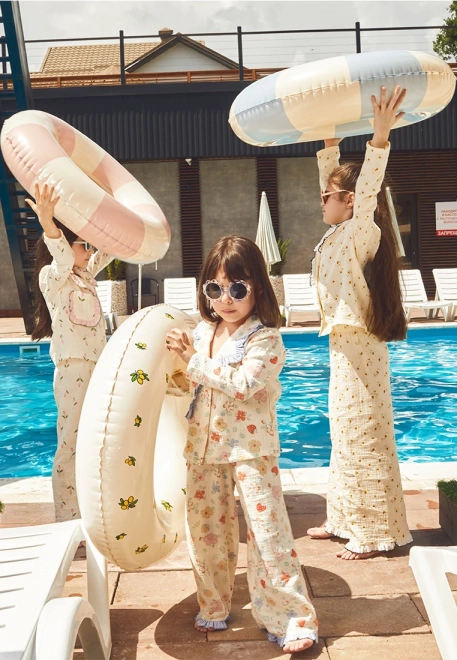 Пижама Йоджи из муслина в молочном цвете