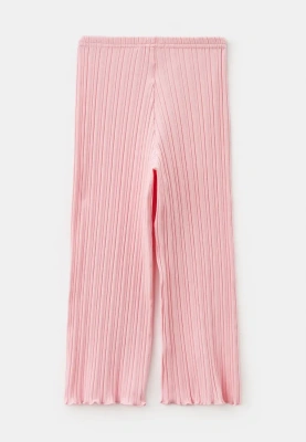 Комплект из футболки и брюк в розовом цвете для девочек