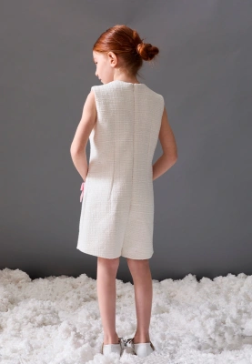 Комбинезон Гретель из букле в белом цвете