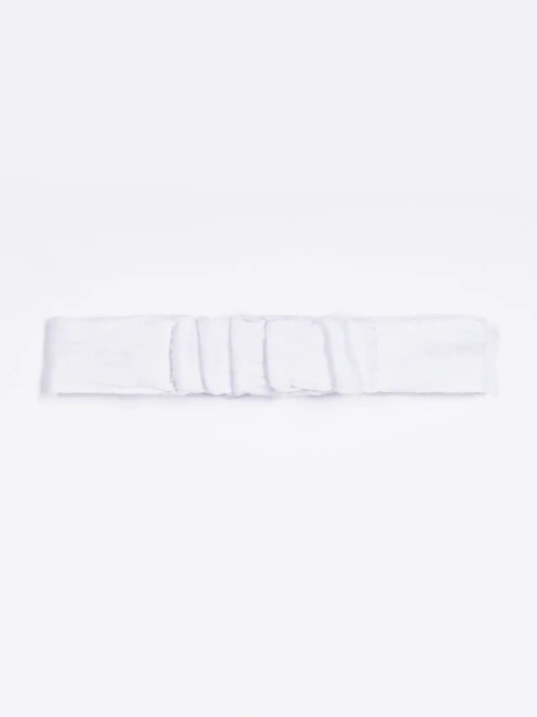 Повязка на голову из белого муслина
