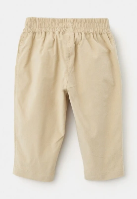 Брюки Кейс из микровельвета в бежевом цвете