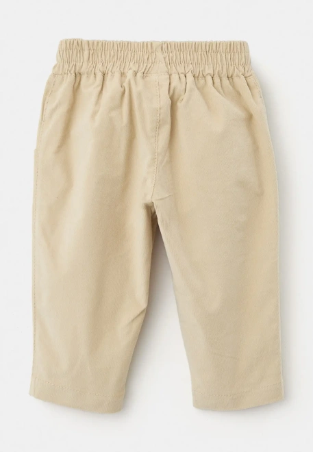 Брюки Кейс из микровельвета в бежевом цвете