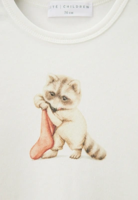 Лонгслив Мэйсон в молочном цвете для малышей