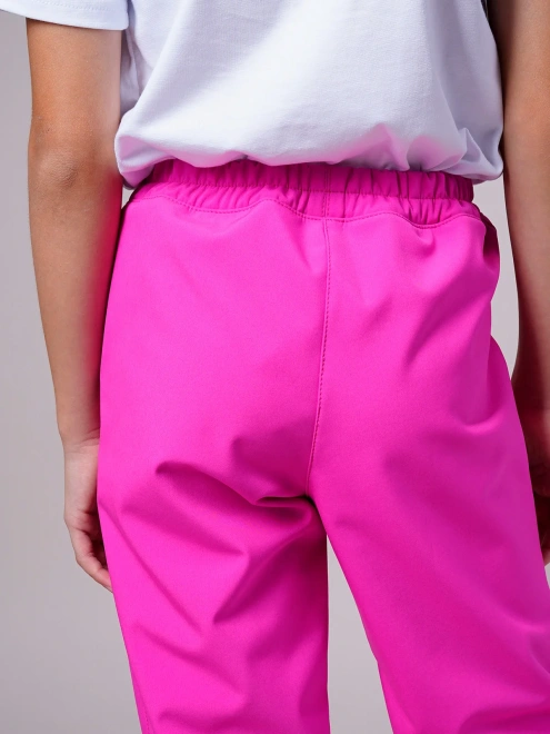 Брюки из влагозащитной ткани в цвете фуксия 