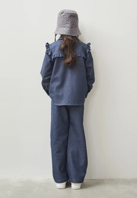 Брюки из джинсовой ткани