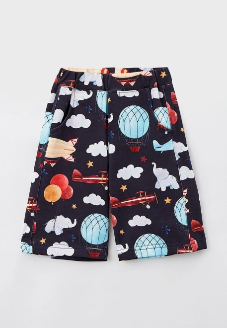 Костюм для мальчика с шортами и свитшотом