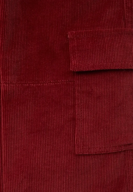 Брюки из вельвета для девочек в бордовом цвете