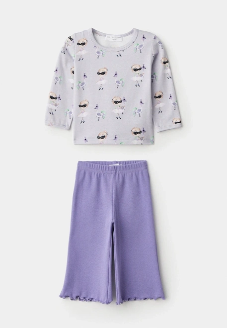 Комплект из лонгслива и брюк