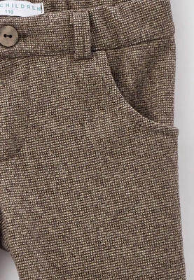 Брюки на мальчика зауженные со смещенными боковыми швами 