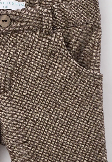Брюки на мальчика зауженные со смещенными боковыми швами 