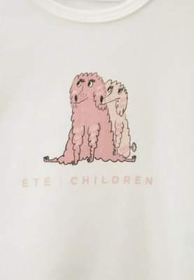 Комплект из футболки Мейсон и брюк Юми в молочном цвете