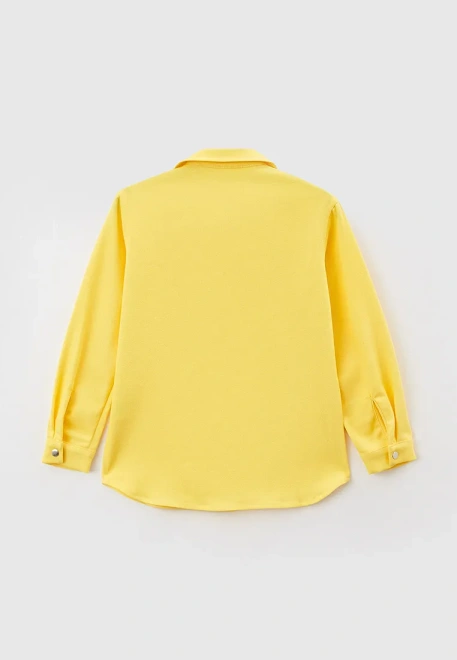 Рубашка из денима ярко-желтого цвета на кнопках Рубашка из денима ярко-желтого цвета на кнопках