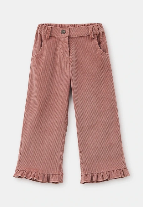 Костюм из вельвета пыльно-розового цвета 