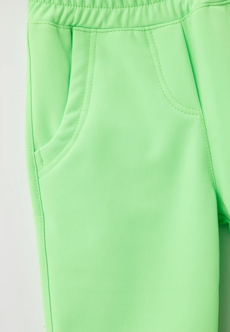 Брюки из влагозащитного материала в салатовом цвете