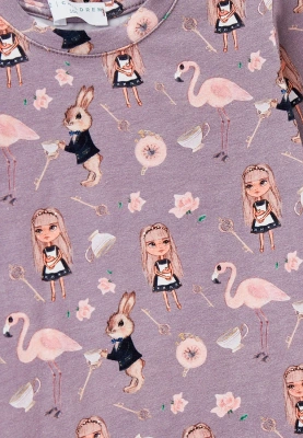 Лонгслив с принтом в стиле Алиса в стране чудес