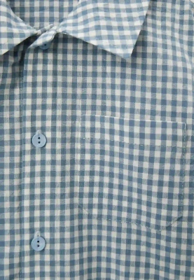 Рубашка Денди с фигурным низом в клетку Рубашка Денди с фигурным низом в клетку