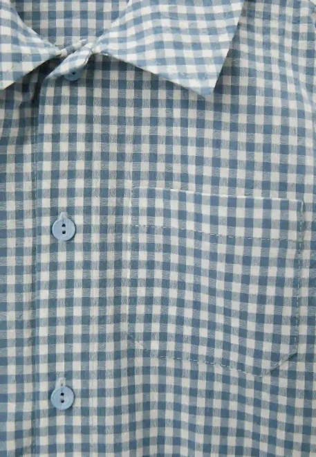 Рубашка Денди с фигурным низом в клетку Рубашка Денди с фигурным низом в клетку