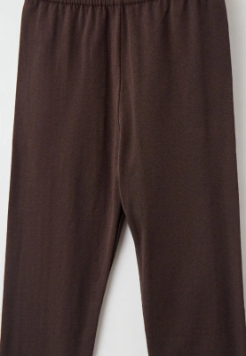 Леггинсы базовые в коричневом цвете