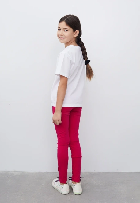 Комплект из трех леггинсов в цвете фуксия, серый меланж и синий электрик