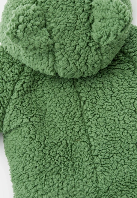 Комбинезон для малышей из экомеха в зеленом цвете