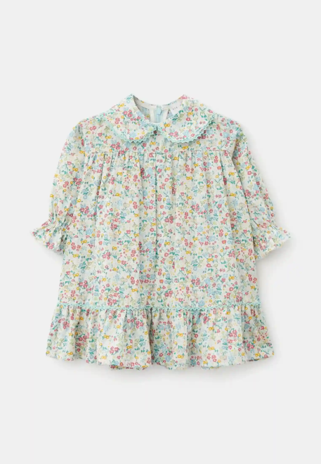 Платье Мия из хлопка в белом цвете