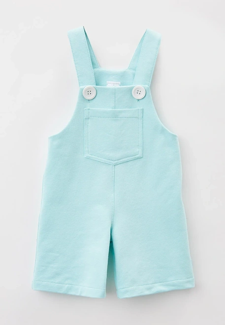 Комбинезон из футера на пуговицах с карманом спереди