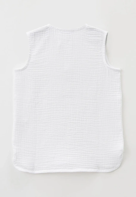 Рубашка из муслина без рукавов на мальчика 