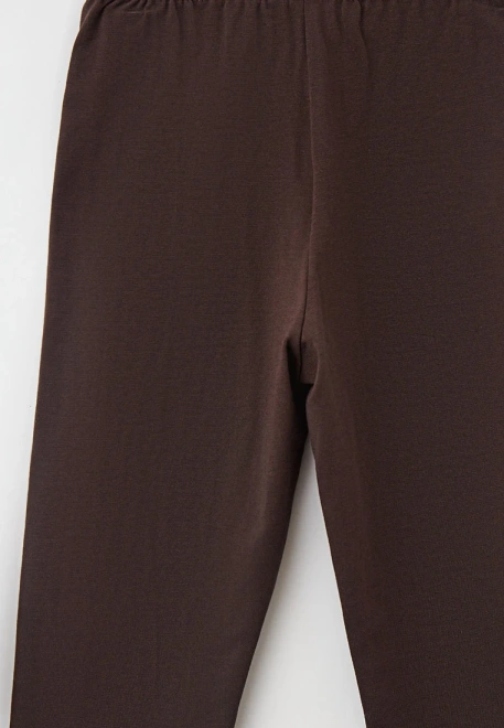 Капри на резинке коричневые