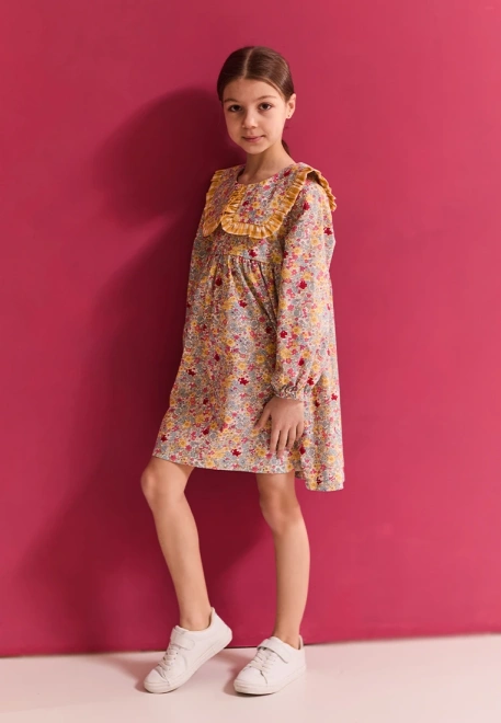 Платье Мона из хлопка в белом цвете