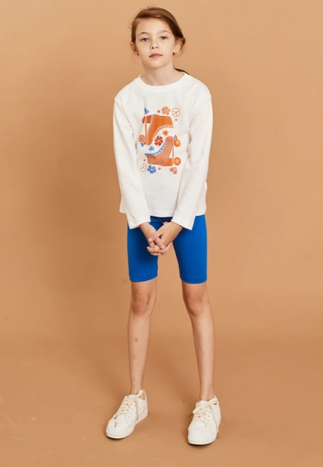 Велосипедки в цвете синий электрик