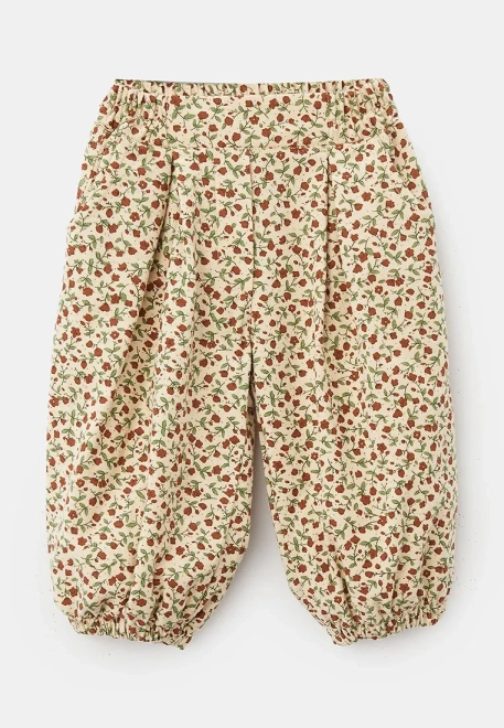 Костюм из теплого хлопка бежевого цвета