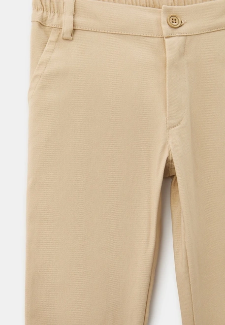 Брюки из джинсовой ткани с подворотами 