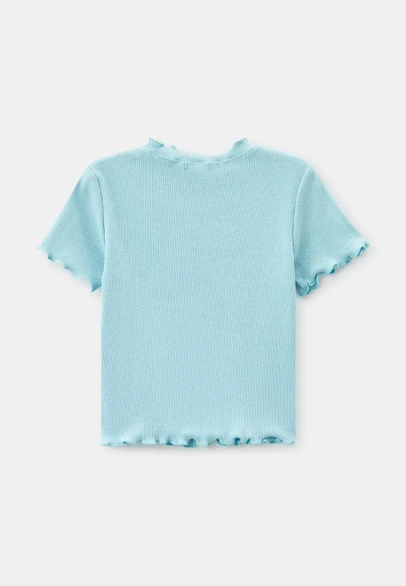 Комплект из футболки и велосипедок из ткани в рубчик 