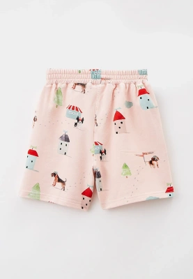 Костюм трикотажный из кардигана на молнии и шорт