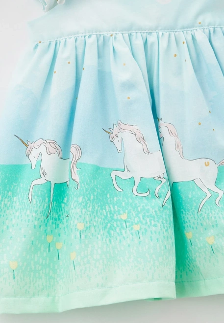 Сарафан для малышей из хлопка с единорогами