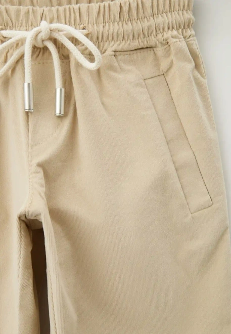 Брюки Гимли из микровельвета в бежевом цвете Брюки Гимли из микровельвета в бежевом цвете