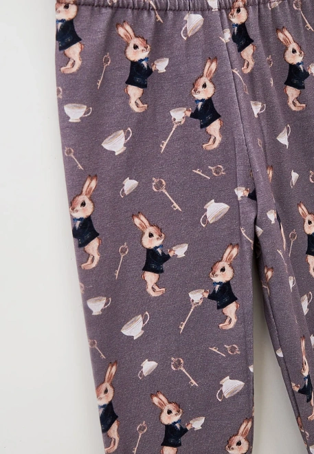 Леггинсы с принтом в стиле Алиса в стране чудес