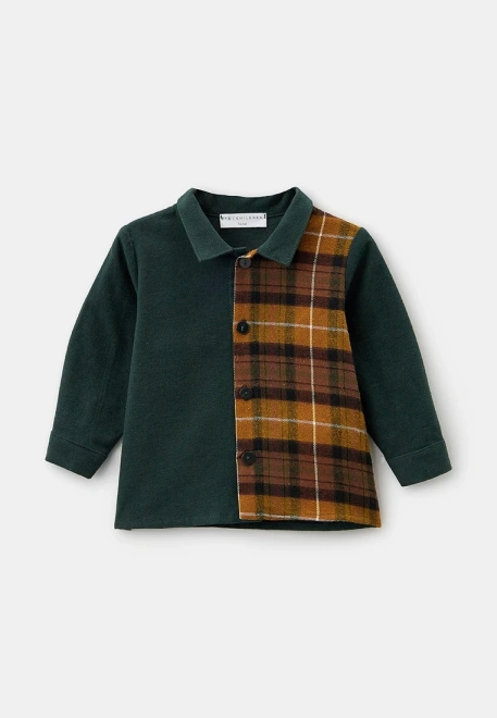 Рубашка из теплого хлопка в клетку