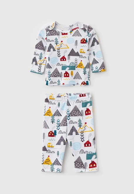 Костюм для малышей из хлопкового трикотажа 