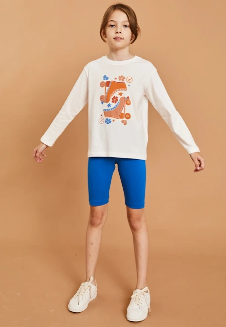 Велосипедки в цвете синий электрик