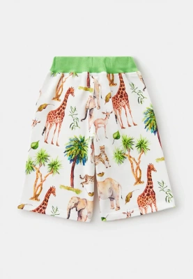 Шорты из трикотажа с ярким принтом