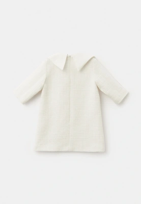 Платье Пион из букле в белом цвете