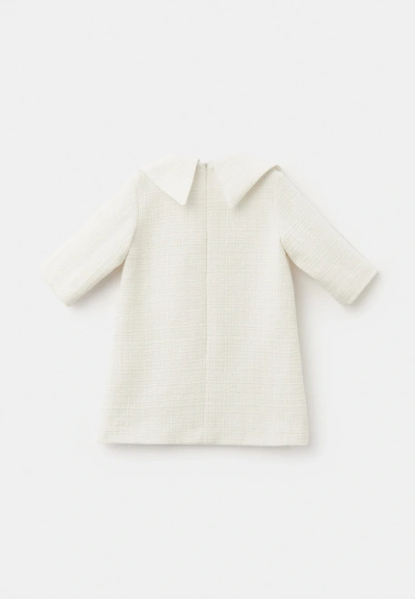 Платье Пион из букле в белом цвете