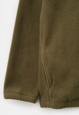 Толстовка флисовая с карманами в болотном цвете