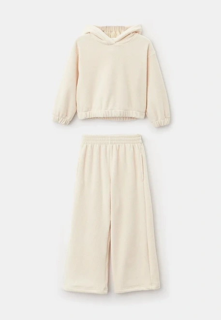 Костюм Скутер из флиса для девочек в молочном цвете
