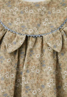 Платье Алисия из микровельвета в оливковом цвете