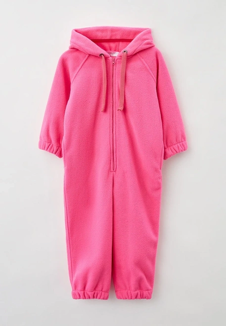 Комбинезон в цвете фуксия из флиса на молнии