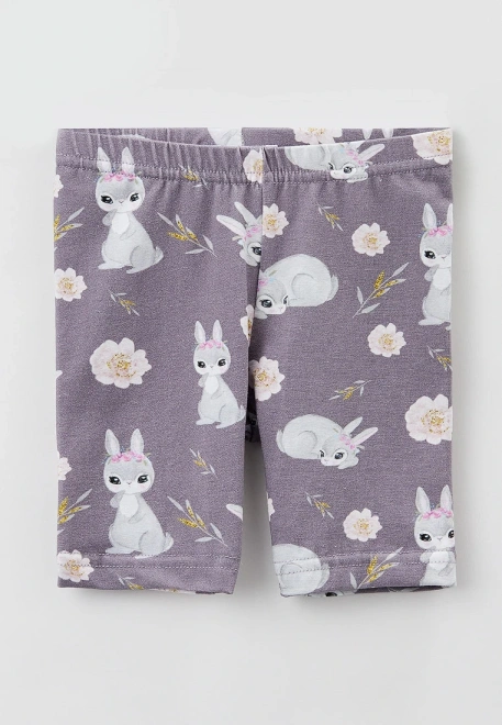 Капри для малышей с принтом зайчики