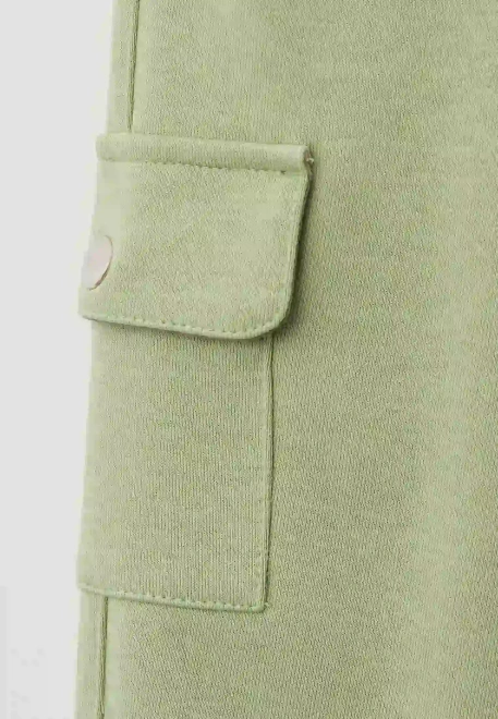 Брюки Клейтон из трехнитки в оливковом цвете