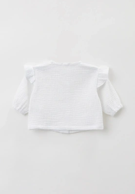 Блузка для малышей Бранда однотонный (белый)